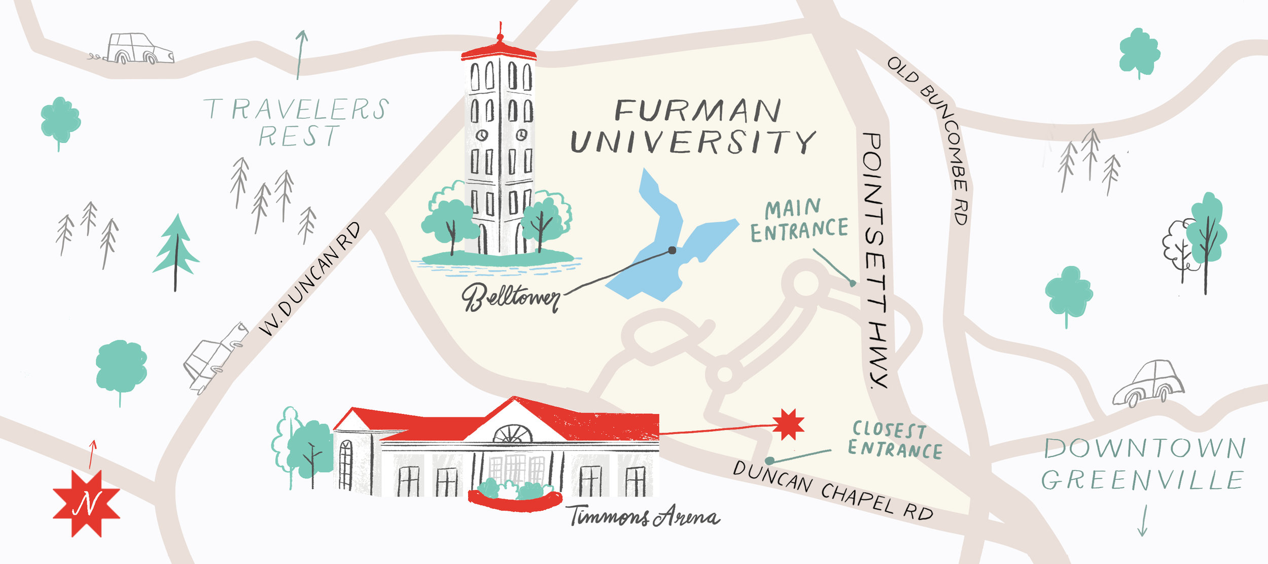  Illustrated Map by Karen Schipper 