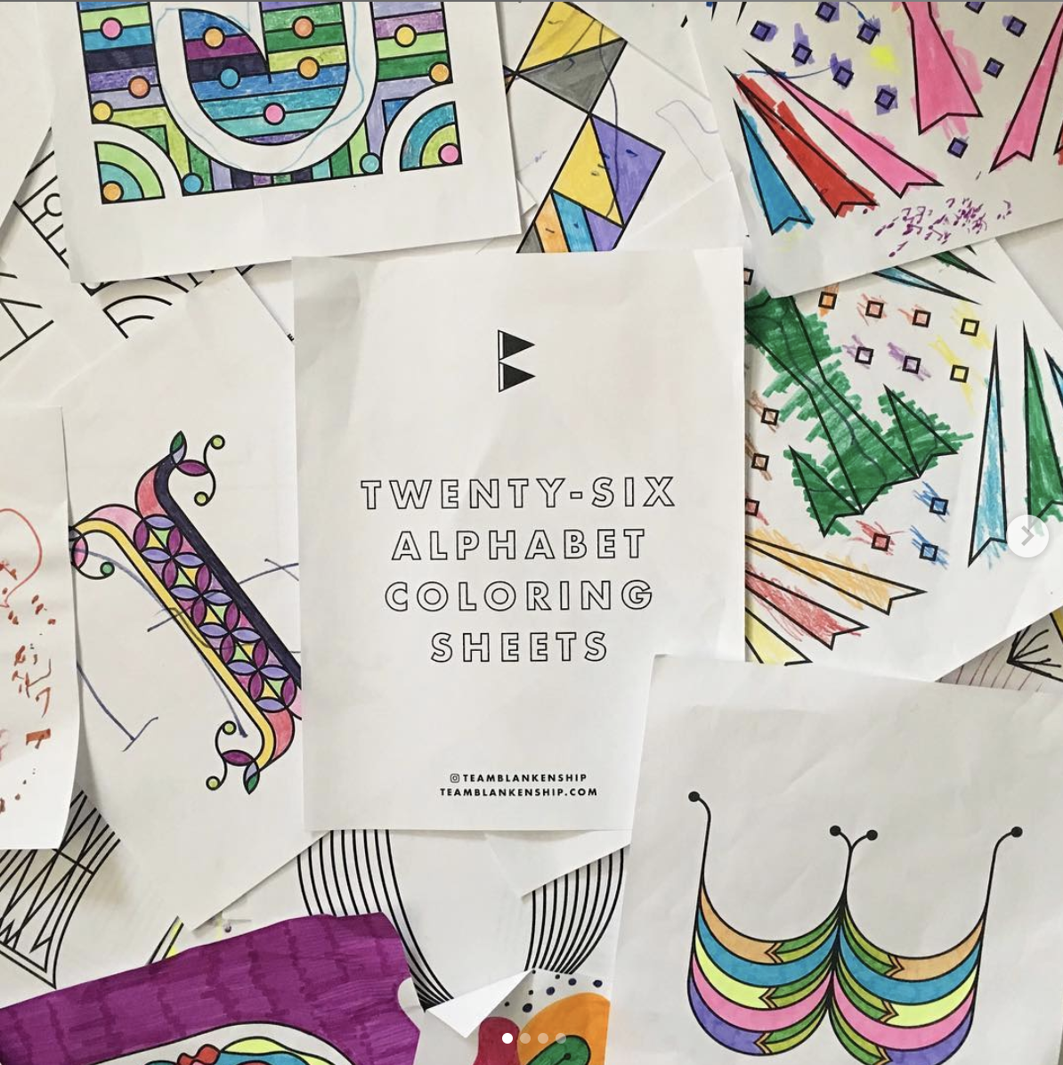   Team Blankenship Alphabet Coloring Pages  