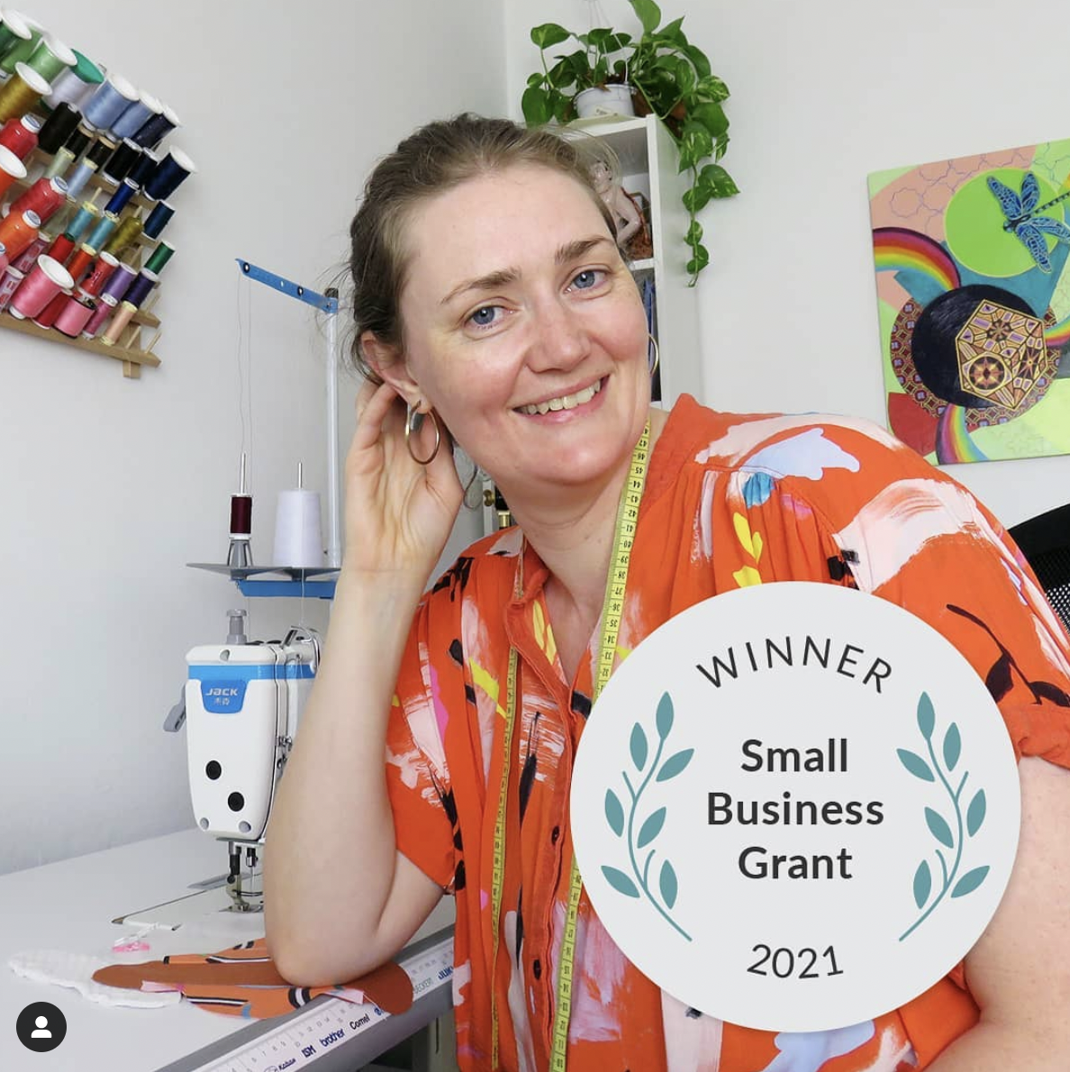  Pictured: Spring 2021 Small Business Grantee  @pena_pads  